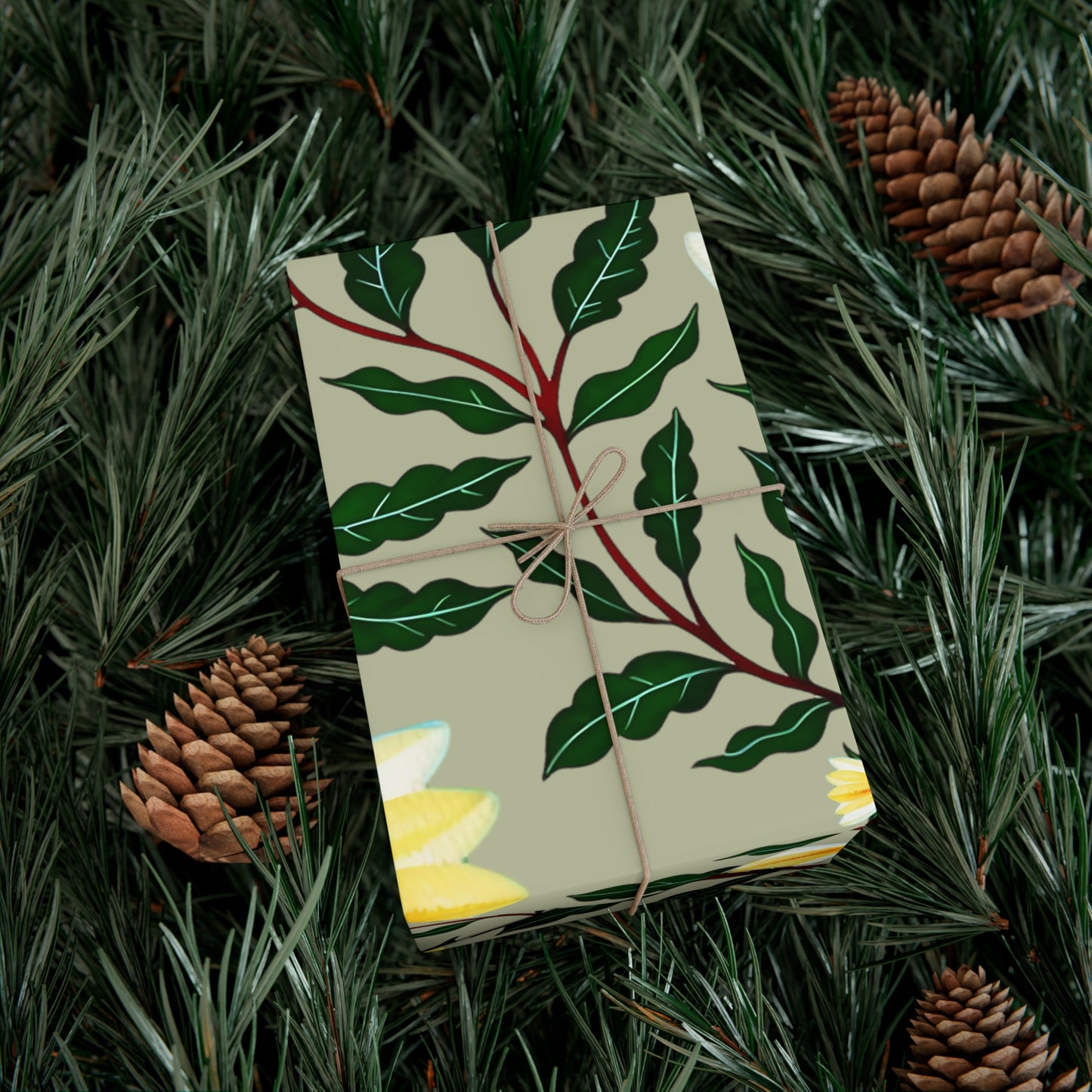 SPRING BLOSSOMS | Floral-Vine Seasons Wrapping Paper
