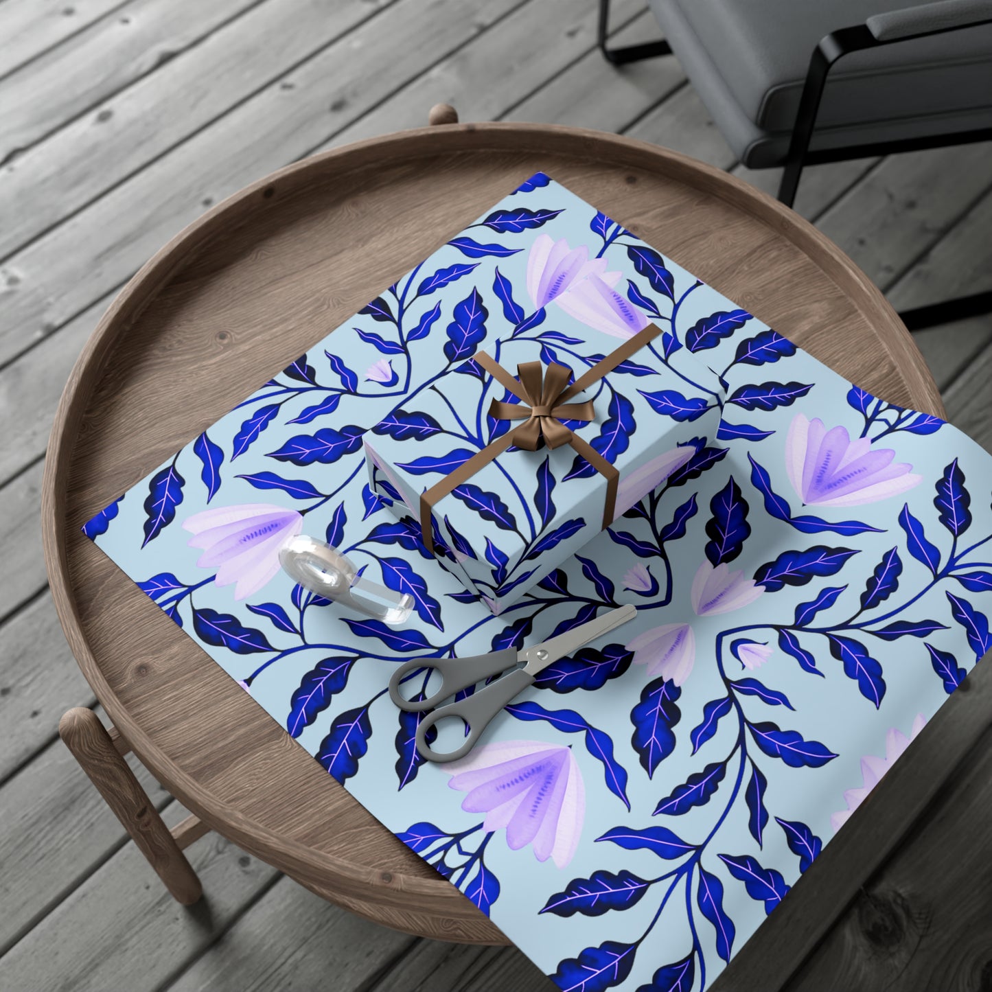 WINTER WONDERLAND | Floral-Vine Seasons Wrapping Paper