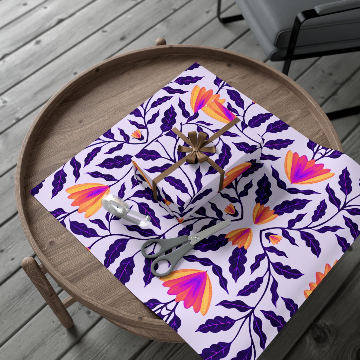 SPRING BLOSSOMS | Floral-Vine Seasons Wrapping Paper