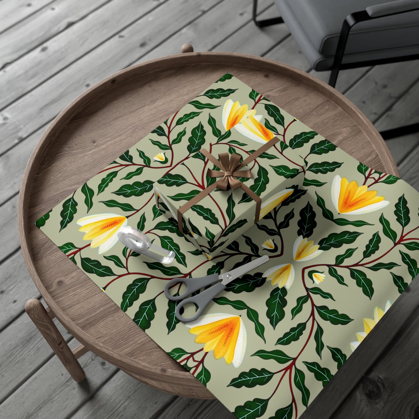 SPRING BLOSSOMS | Floral-Vine Seasons Wrapping Paper