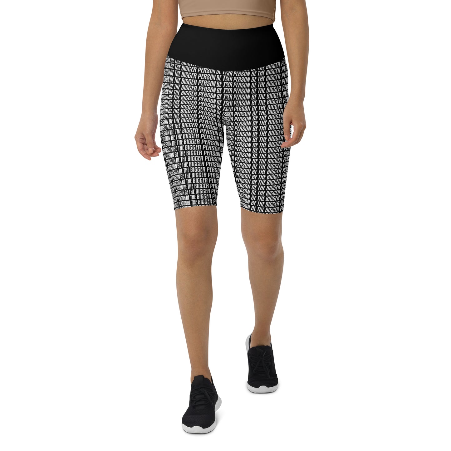LOCKED UP - Black Biker Shorts