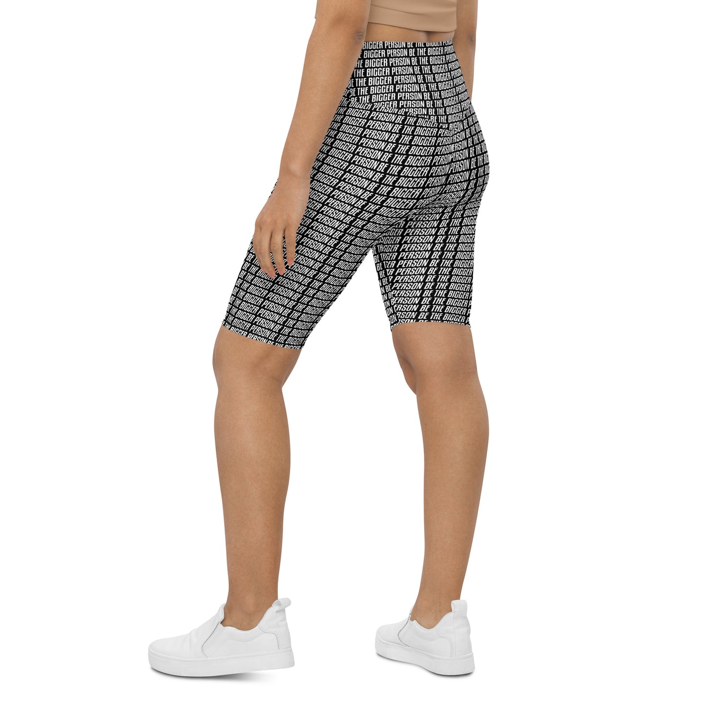 LOCKED UP - Black Biker Shorts