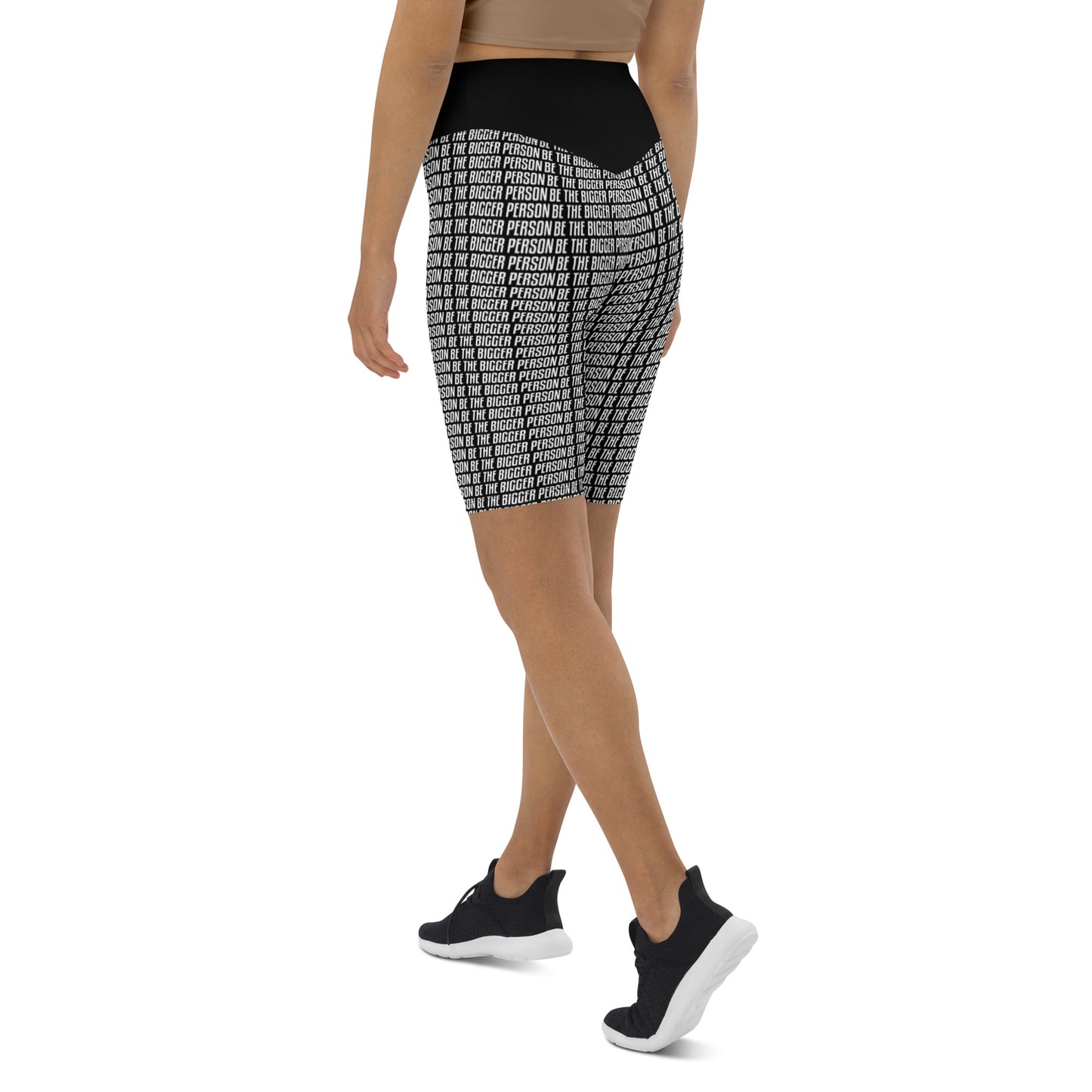 LOCKED UP - Black Biker Shorts