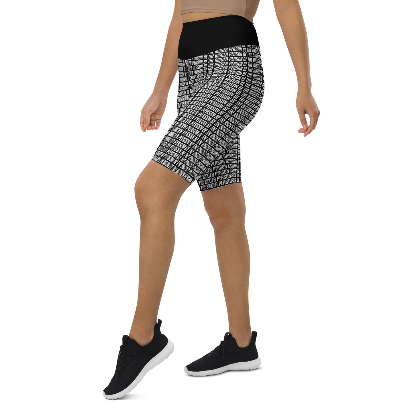 LOCKED UP - Black Biker Shorts