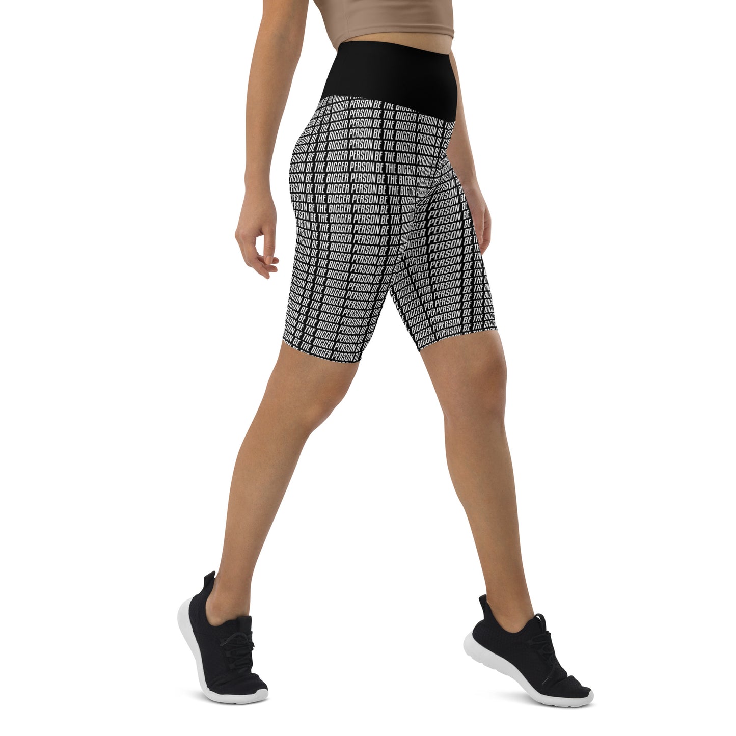 LOCKED UP - Black Biker Shorts
