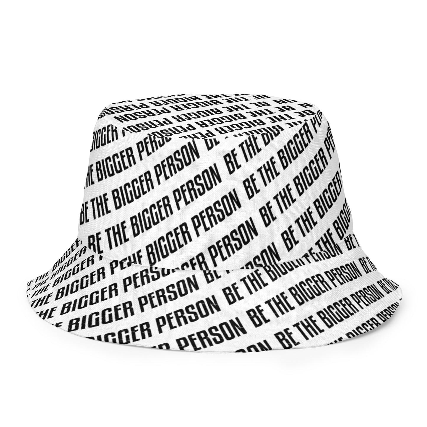 LOCKED UP - Reversible Bucket Hat (white/white)