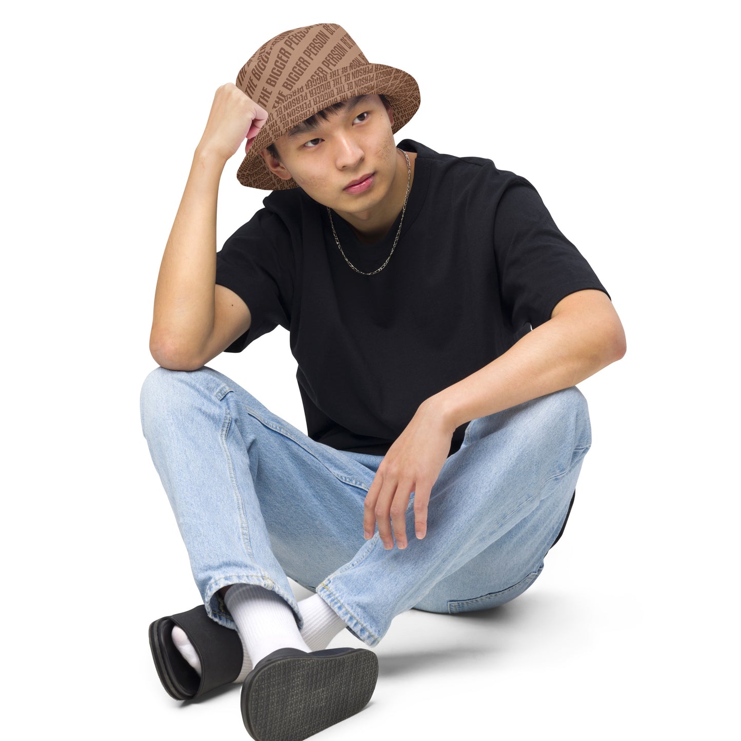 BROWN NOSER - Reversible Bucket Hat (brown/brown)