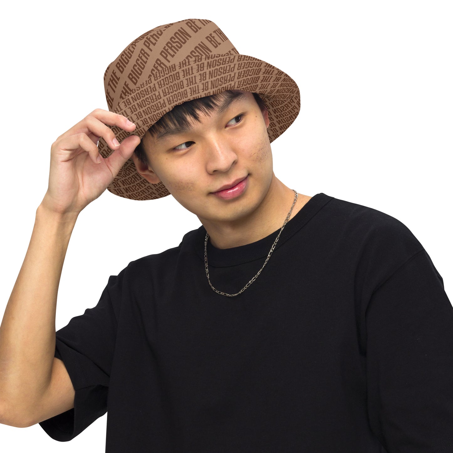 BROWN NOSER - Reversible Bucket Hat (brown/brown)