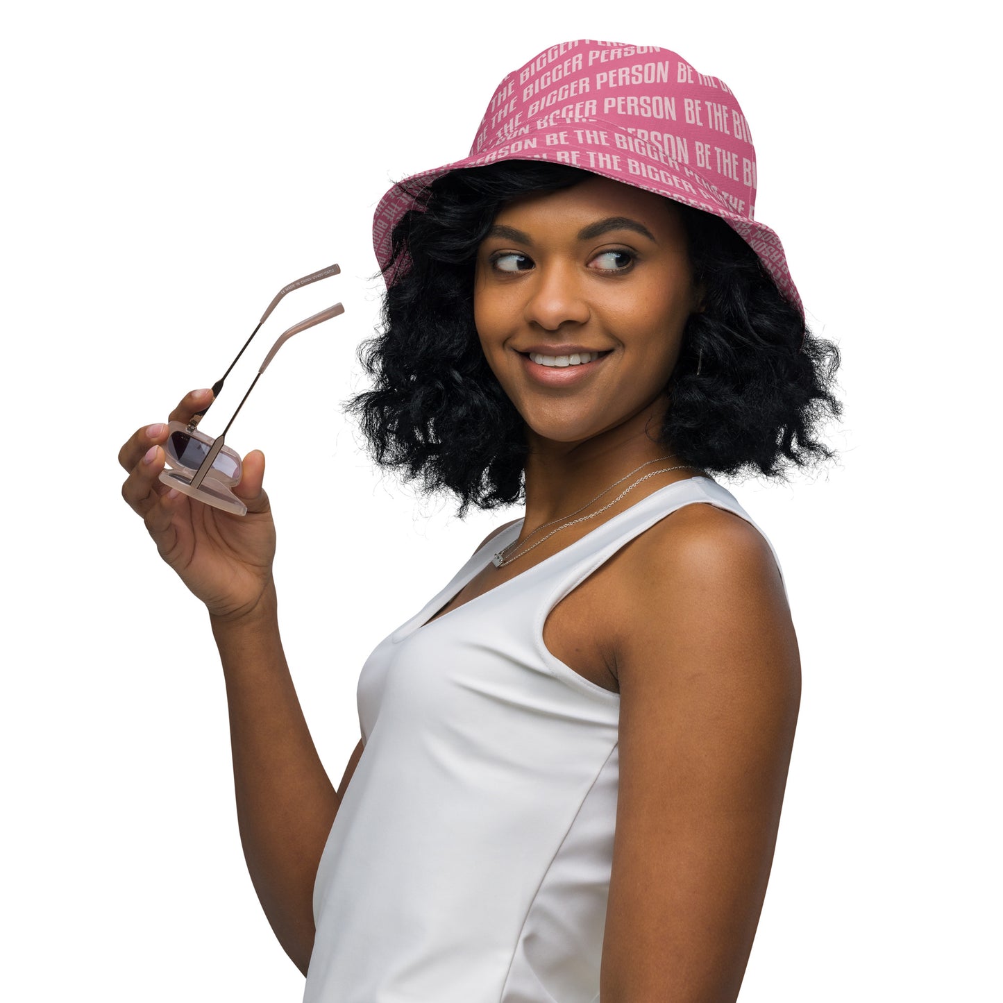 BLIND LOVE - Reversible Bucket Hat (pink/pink)