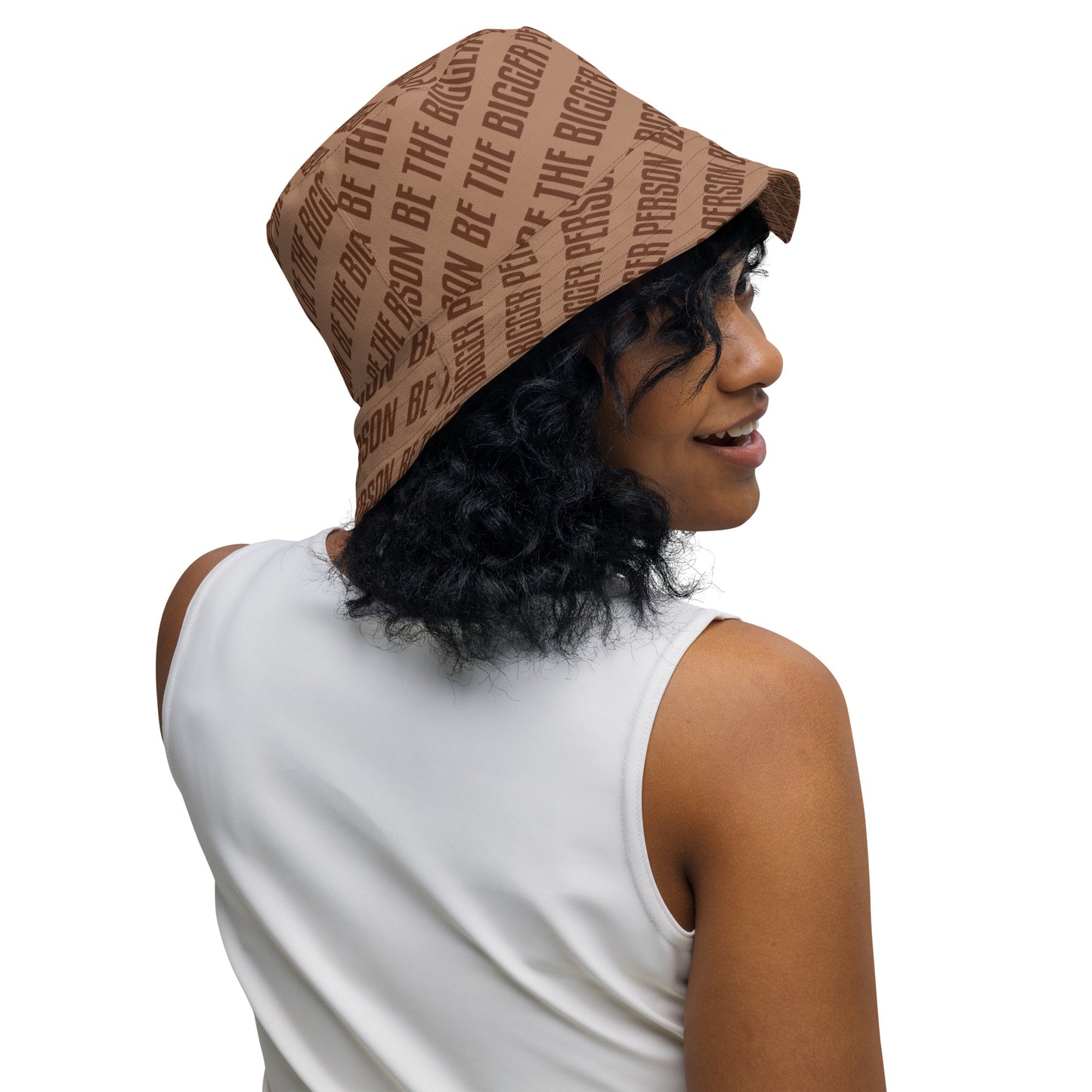 BROWN NOSER - Reversible Bucket Hat (brown/brown)