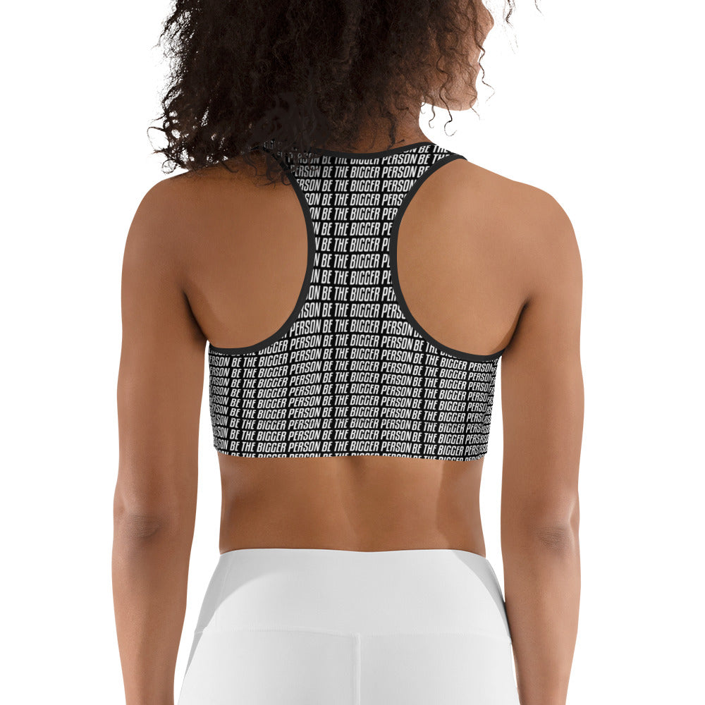 LOCKED UP - Black Sports Bra