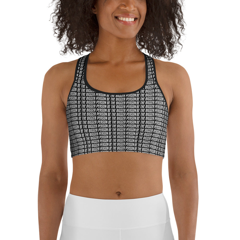 LOCKED UP - Black Sports Bra