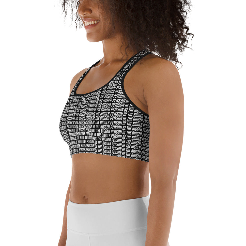 LOCKED UP - Black Sports Bra