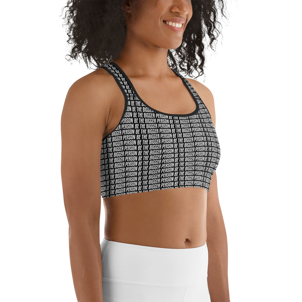 LOCKED UP - Black Sports Bra