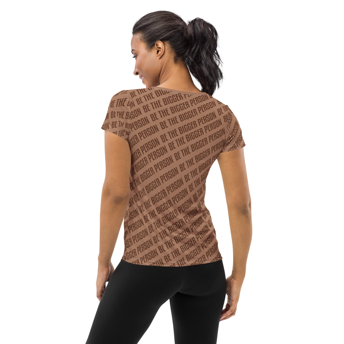 BROWN NOSER - Women's Athletic T-shirt