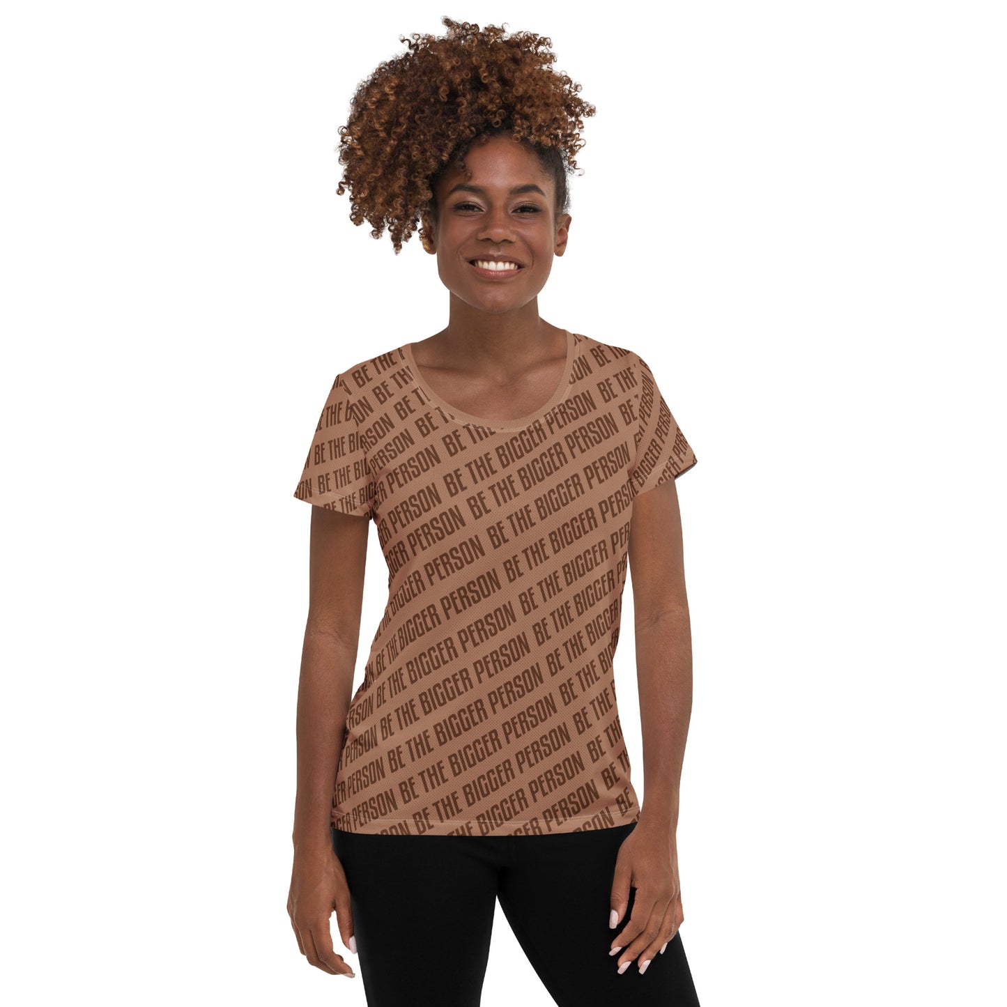 BROWN NOSER - Women's Athletic T-shirt