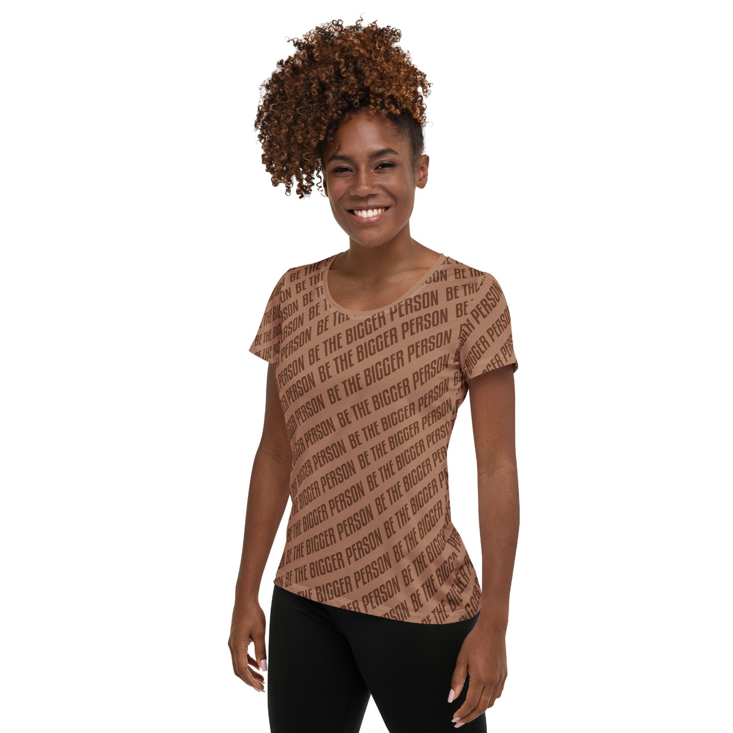 BROWN NOSER - Women's Athletic T-shirt