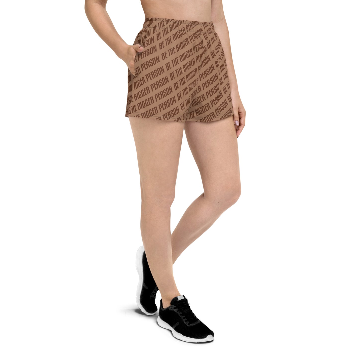 BROWN NOSER - Women’s Recycled Athletic Shorts