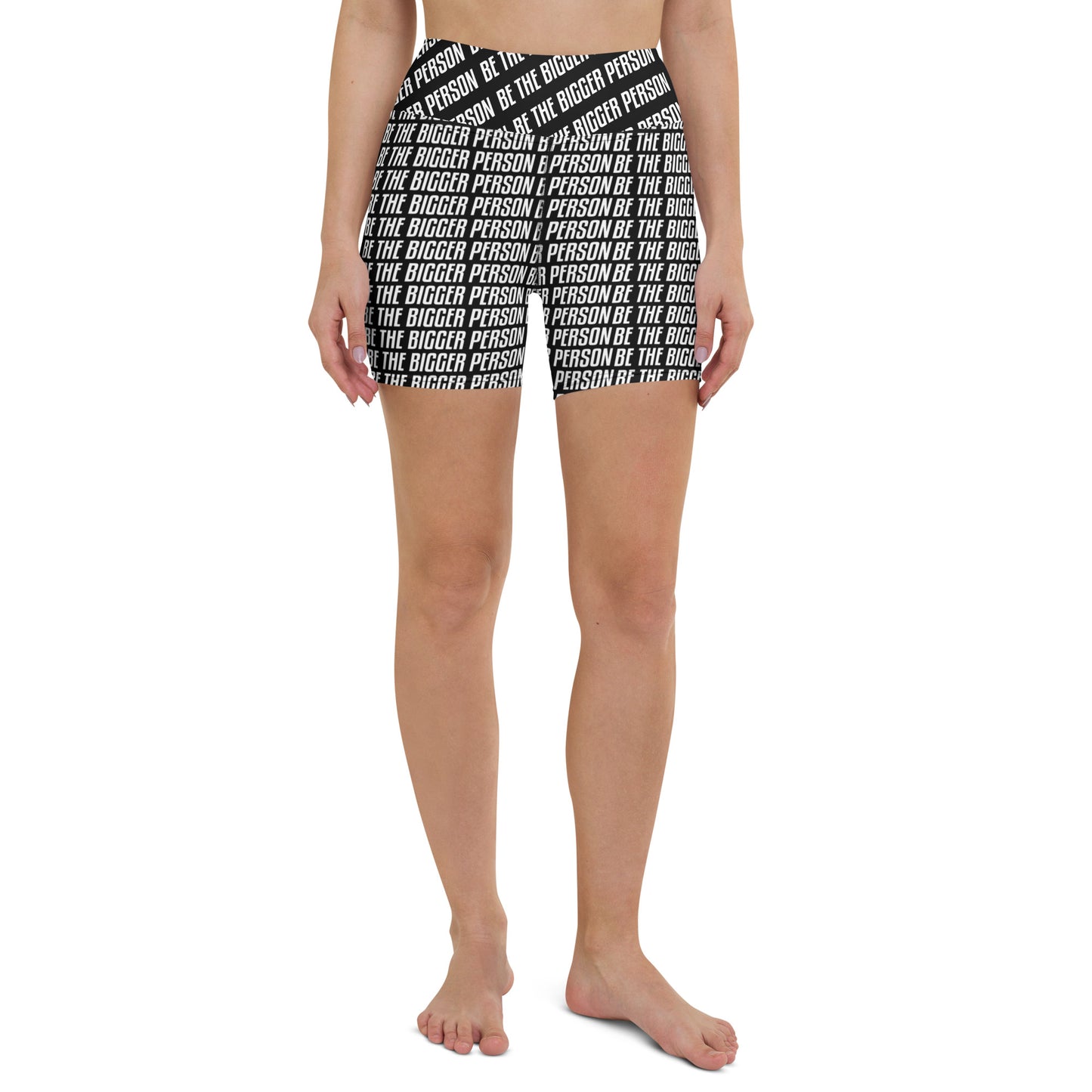 LOCKED UP - Black Yoga Shorts