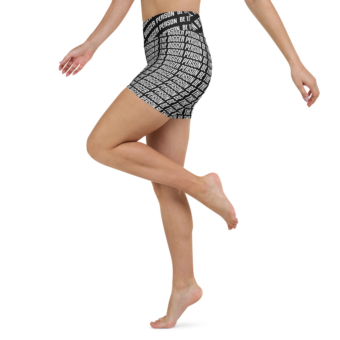 LOCKED UP - Black Yoga Shorts