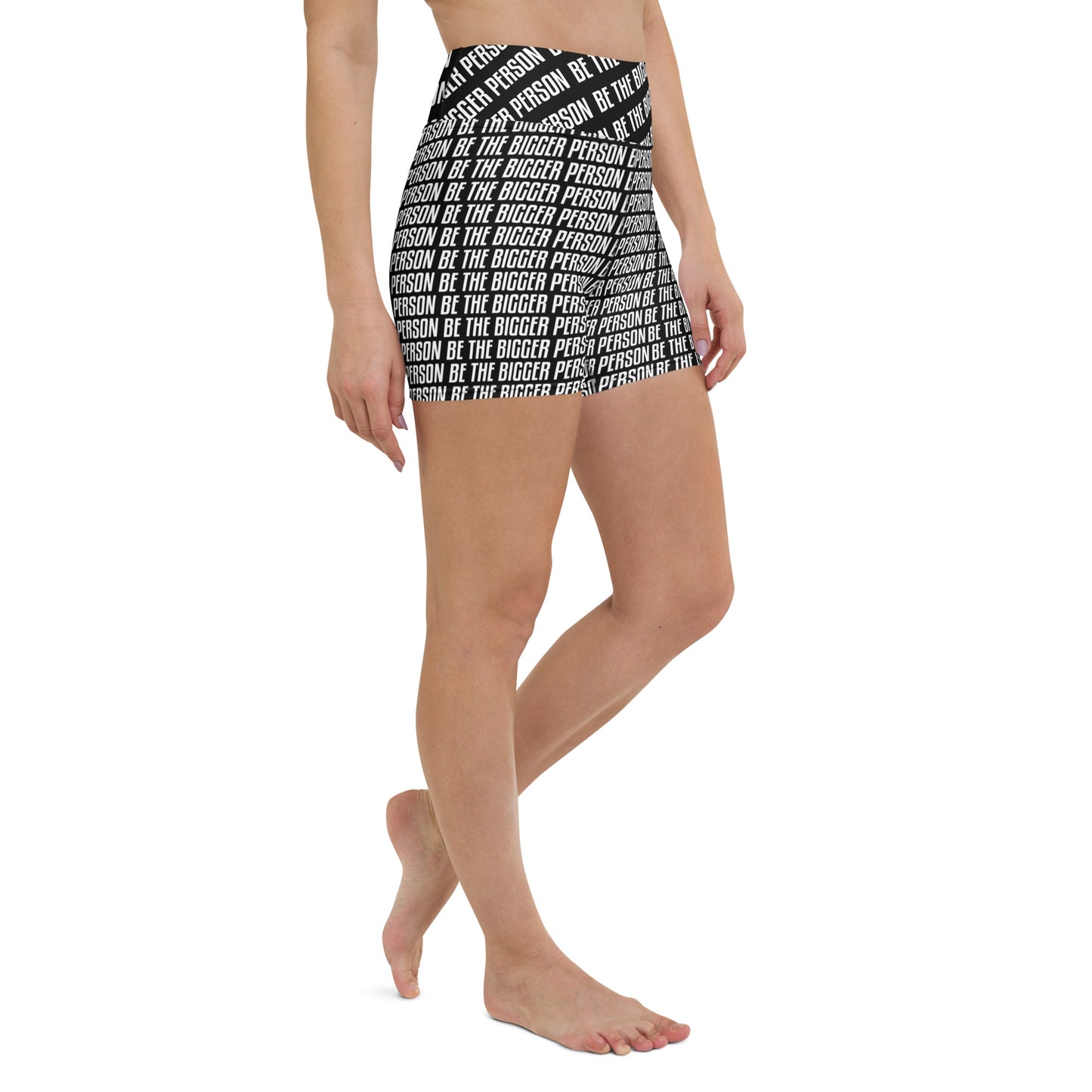 LOCKED UP - Black Yoga Shorts