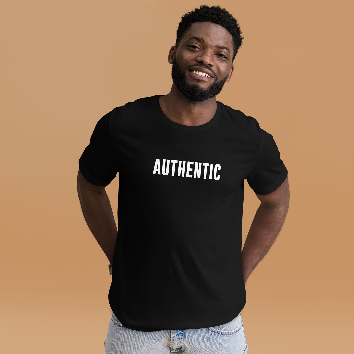 AUTHENTIC - Black Unisex T-shirt