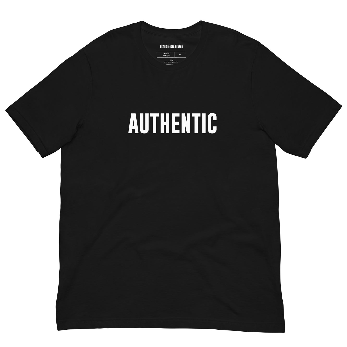 AUTHENTIC - Black Unisex T-shirt