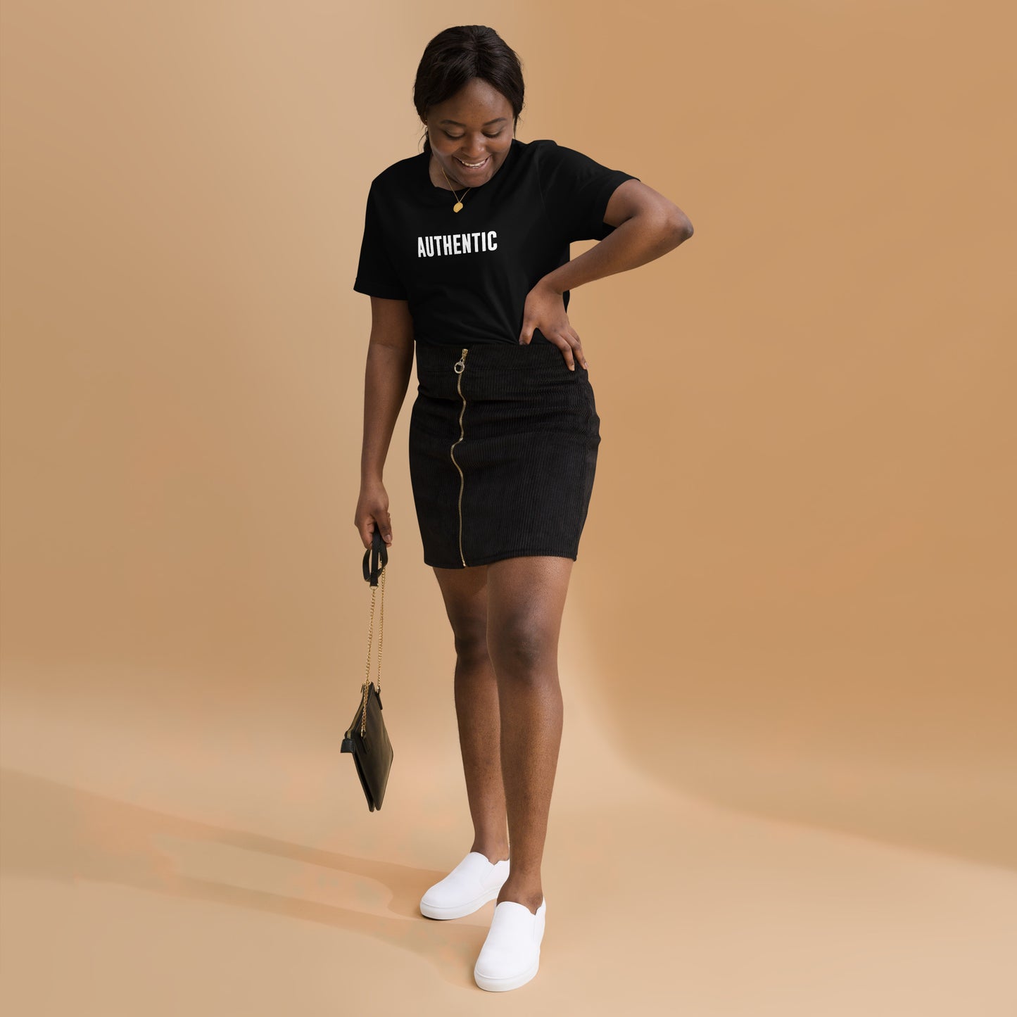 AUTHENTIC - Black Unisex T-shirt