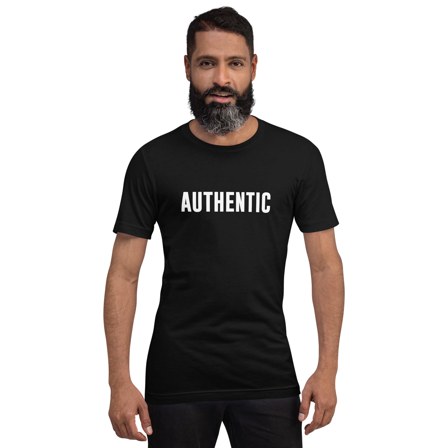 AUTHENTIC - Black Unisex T-shirt