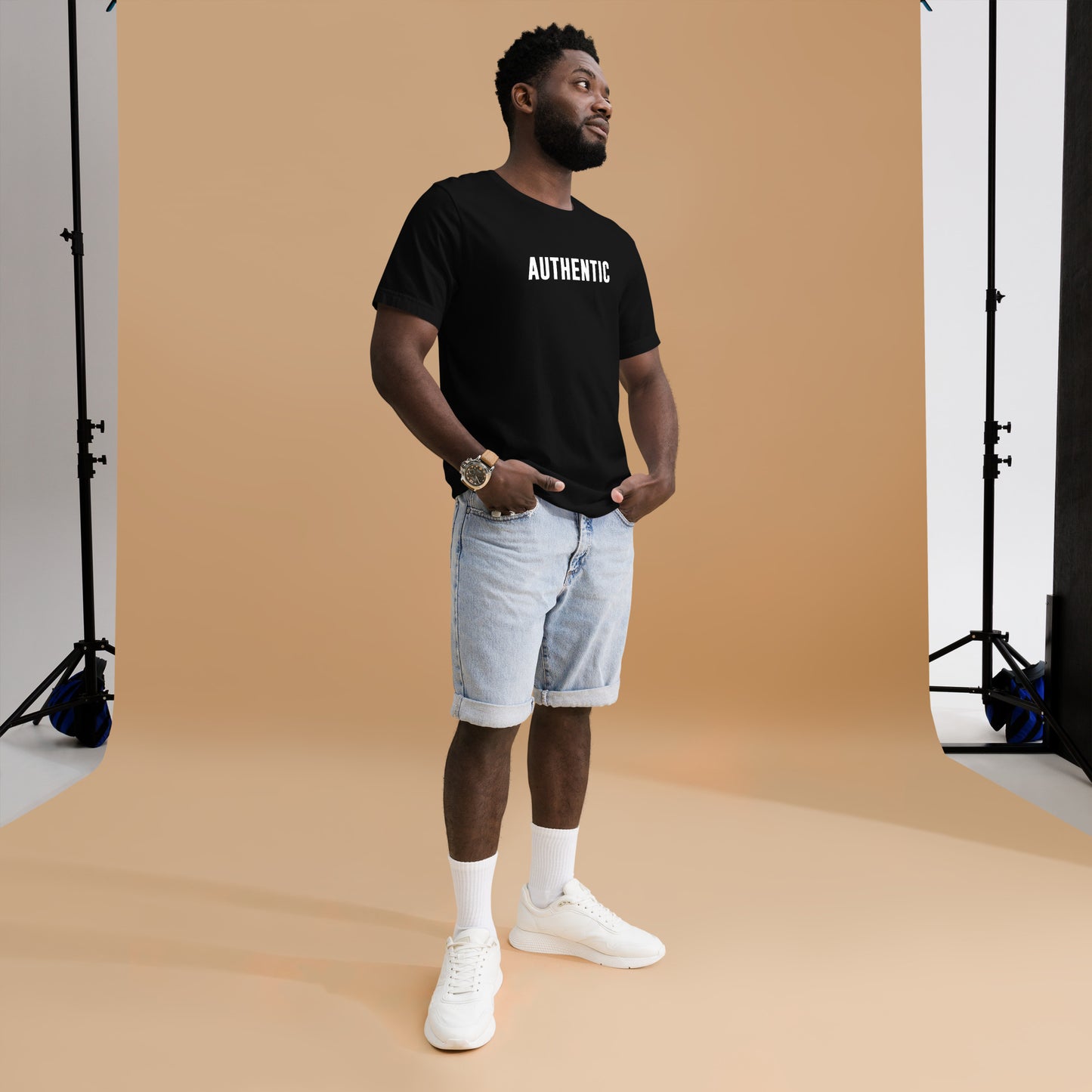 AUTHENTIC - Black Unisex T-shirt