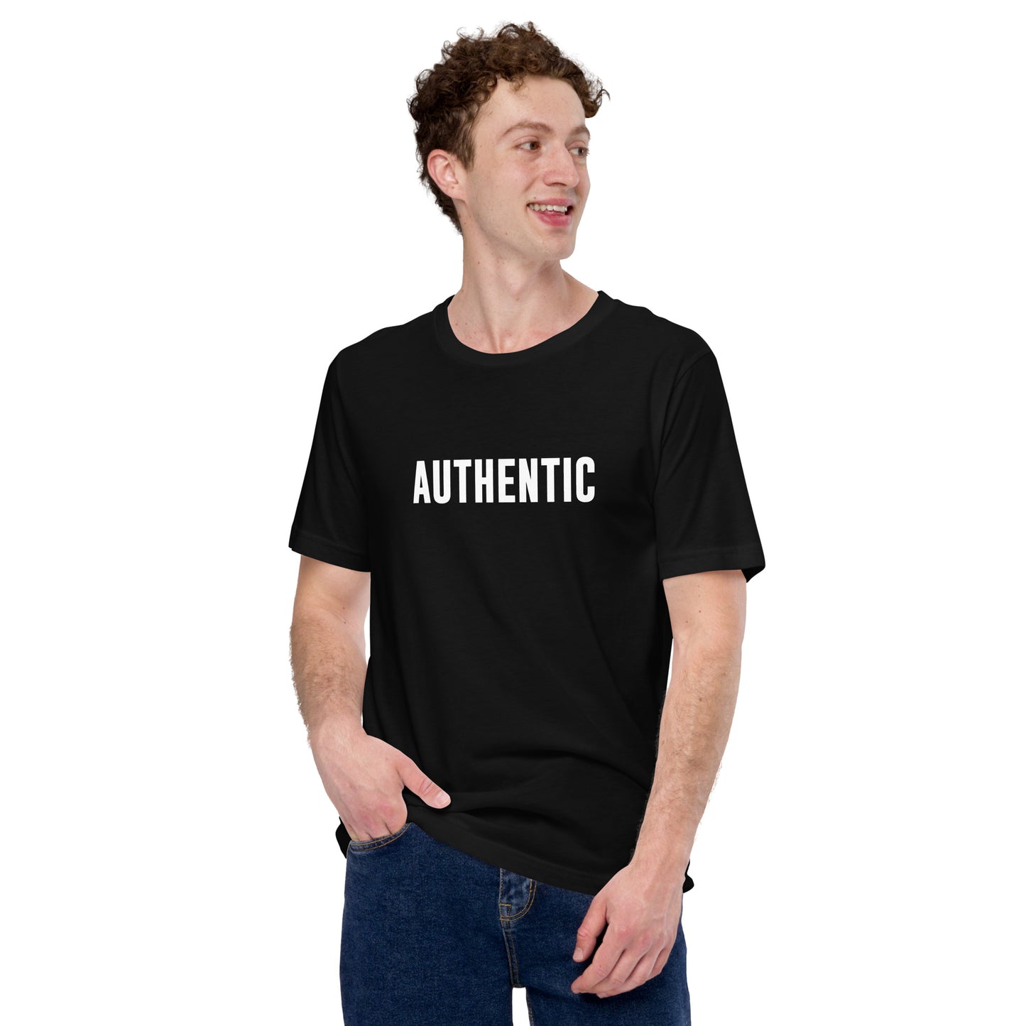 AUTHENTIC - Black Unisex T-shirt