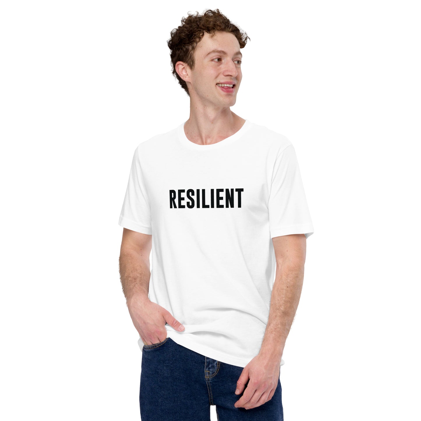 RESILIENT - White Unisex T-shirt