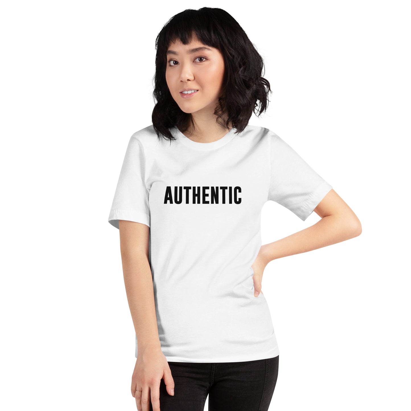 AUTHENTIC - White Unisex T-shirt