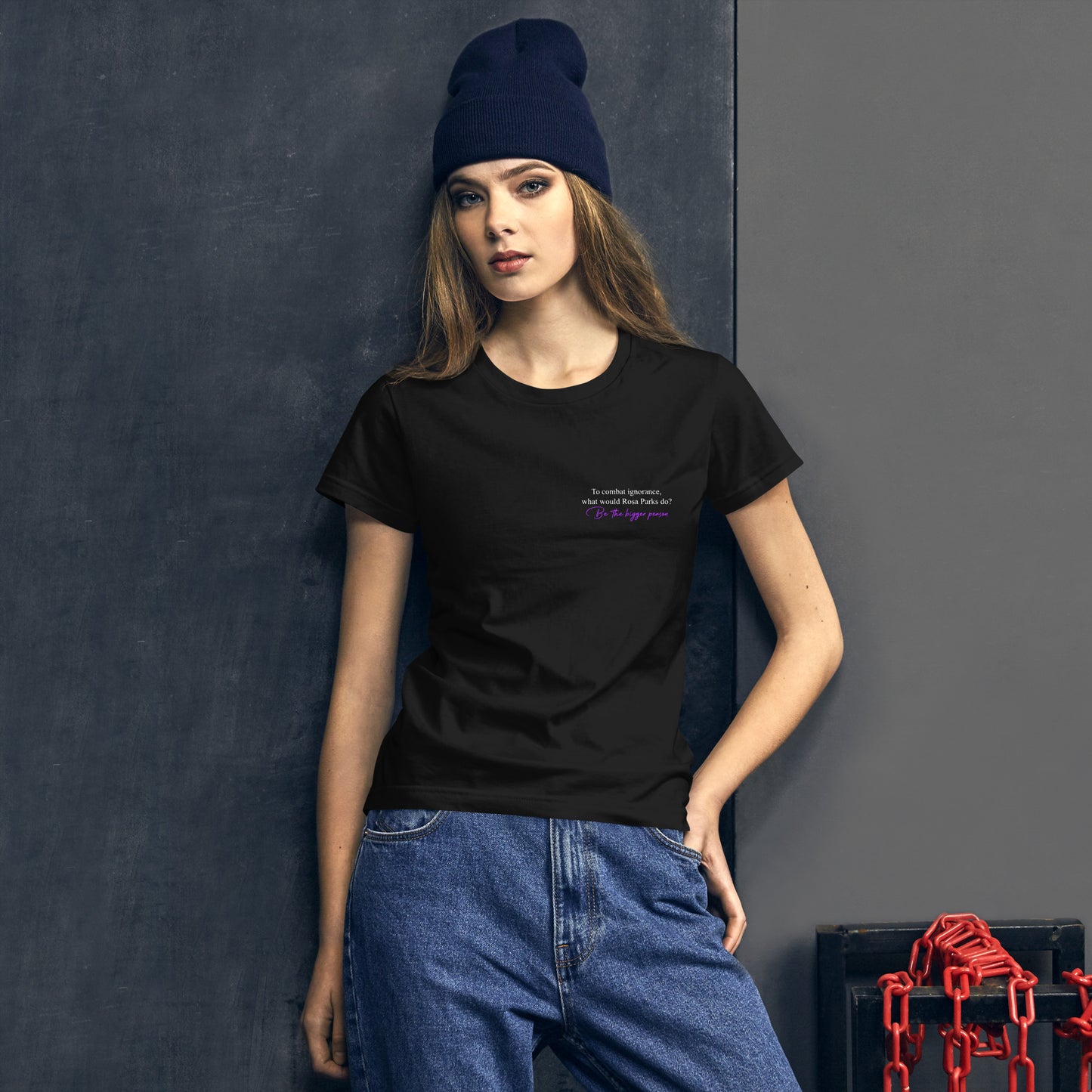 BTBP COURAGE - Women's Black T-shirt
