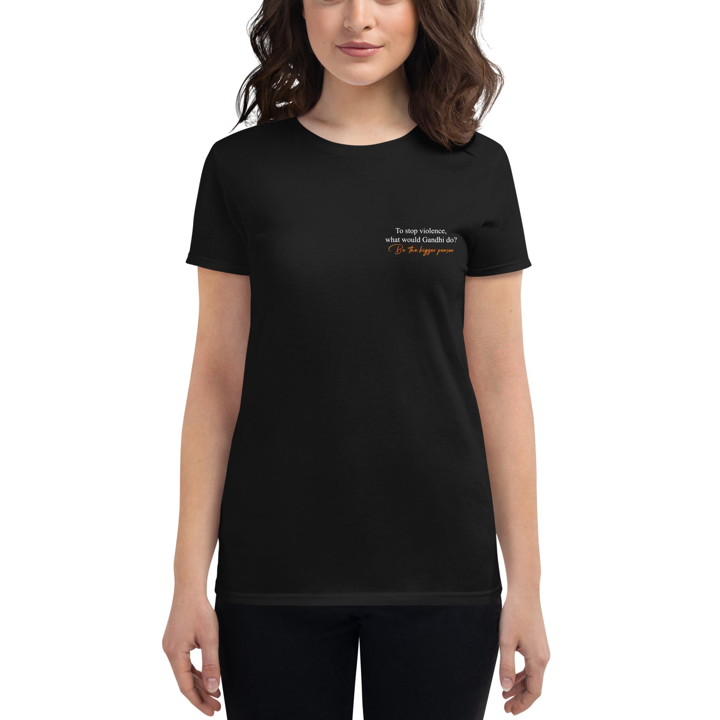 BTBP PEACE - Women's Black T-shirt