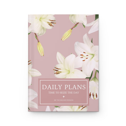 DUSTY-ROSE LILIES | Daily Plans Notebook