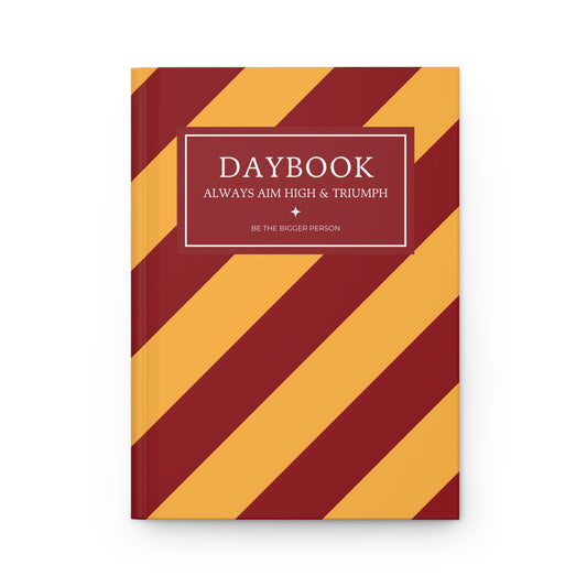 TEAM SPIRIT BURGUNDY-MUSTARD | Diagonal Dual-Colors Daybook