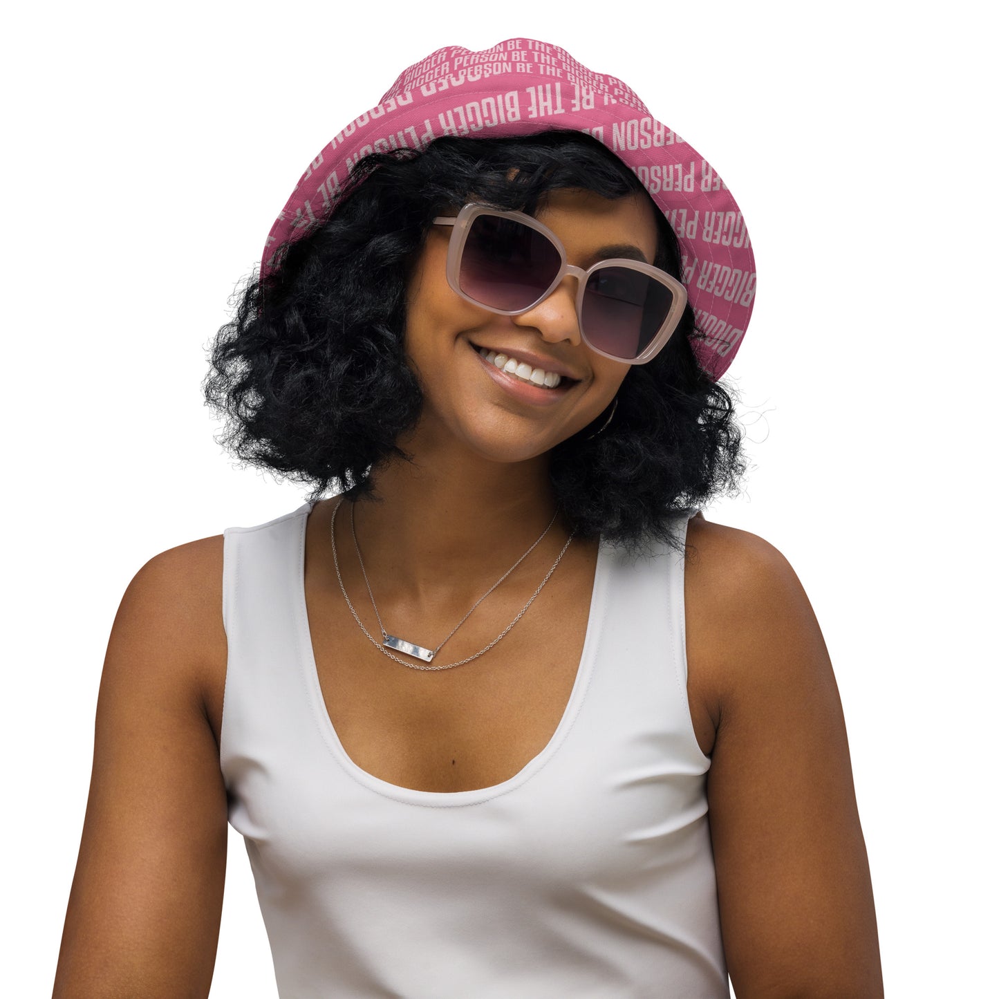 BLIND LOVE - Reversible Bucket Hat (pink/pink)
