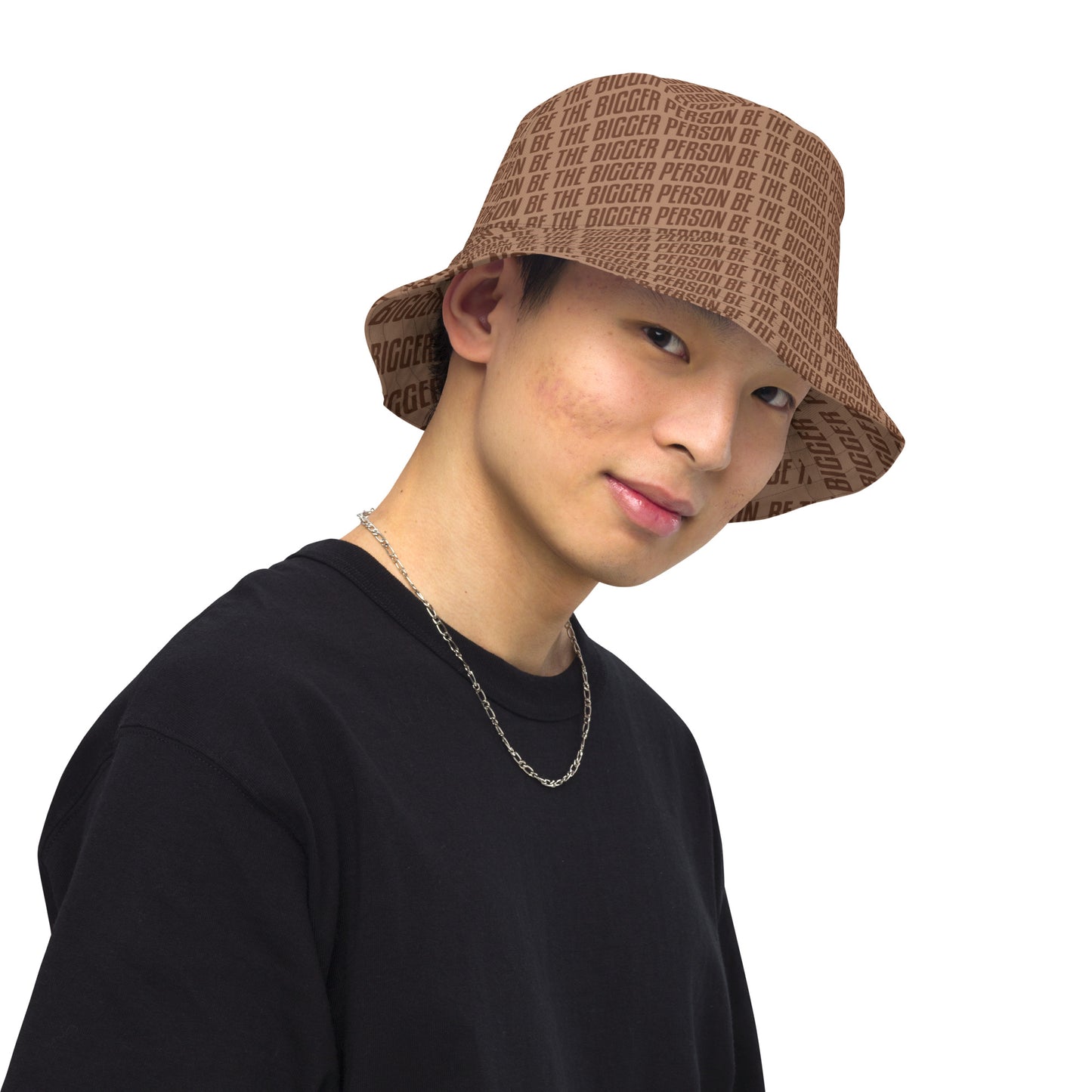 BROWN NOSER - Reversible Bucket Hat (brown/brown)