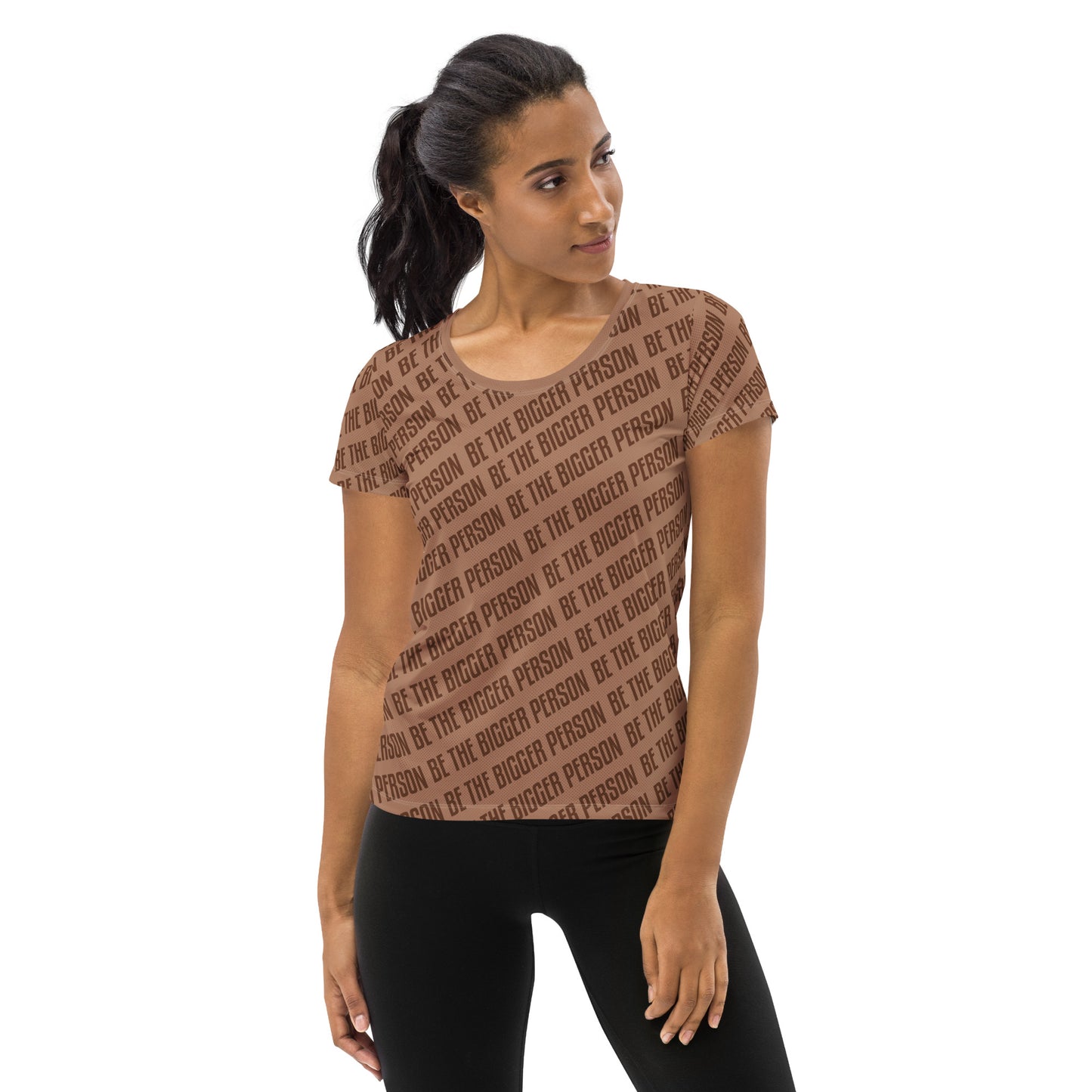 BROWN NOSER - Women's Athletic T-shirt