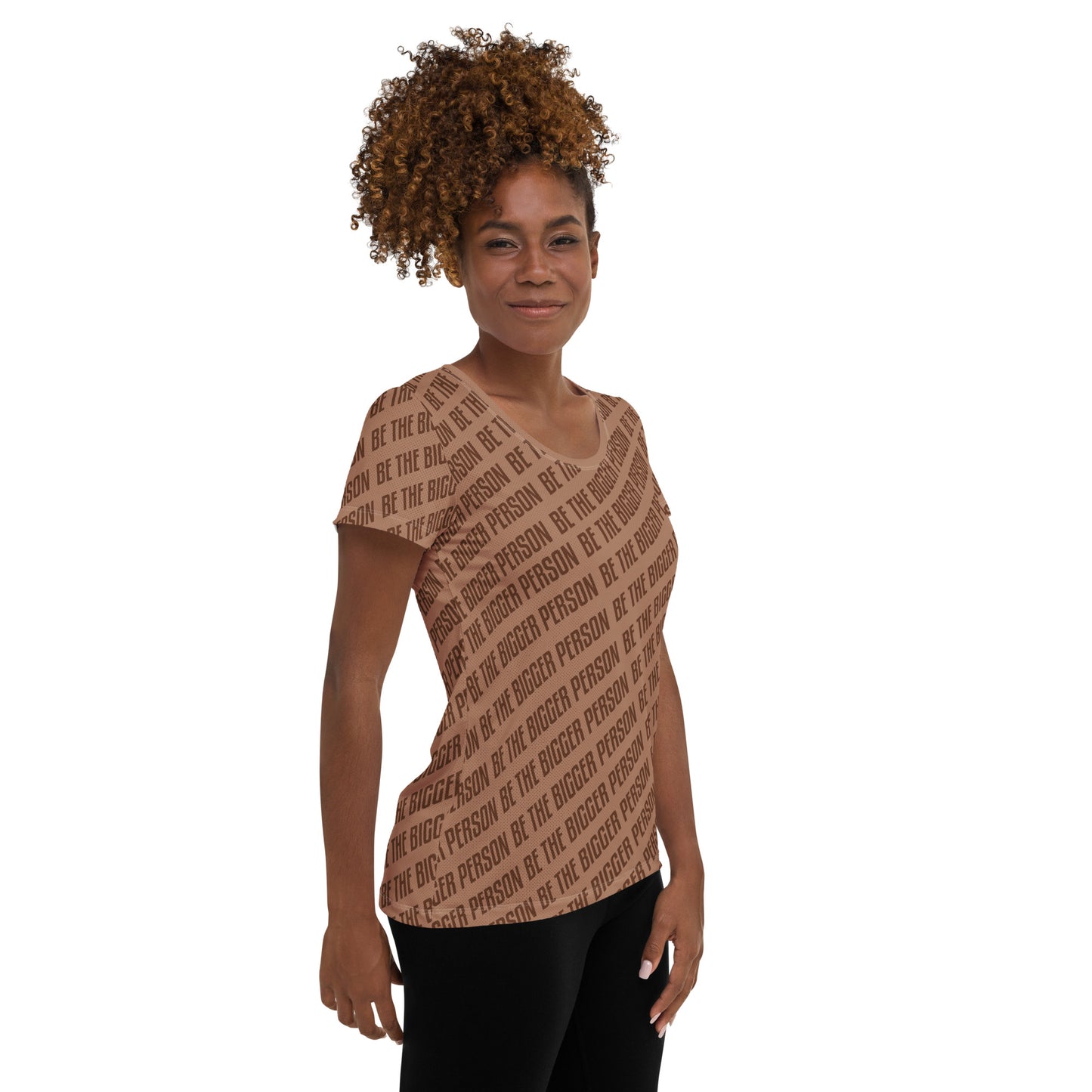 BROWN NOSER - Women's Athletic T-shirt