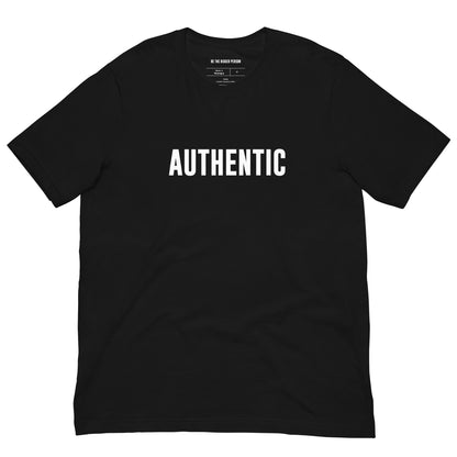 AUTHENTIC - Black Unisex T-shirt