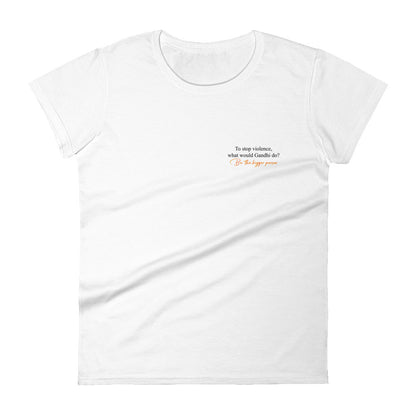 BTBP PEACE - Women's White T-shirt